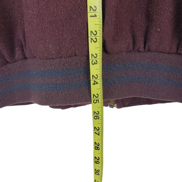 Vintage ARIZONA JEAN COMPANY Jacket Mens Small Red Leather Wool Varsity Quilted - Picture 3 of 9